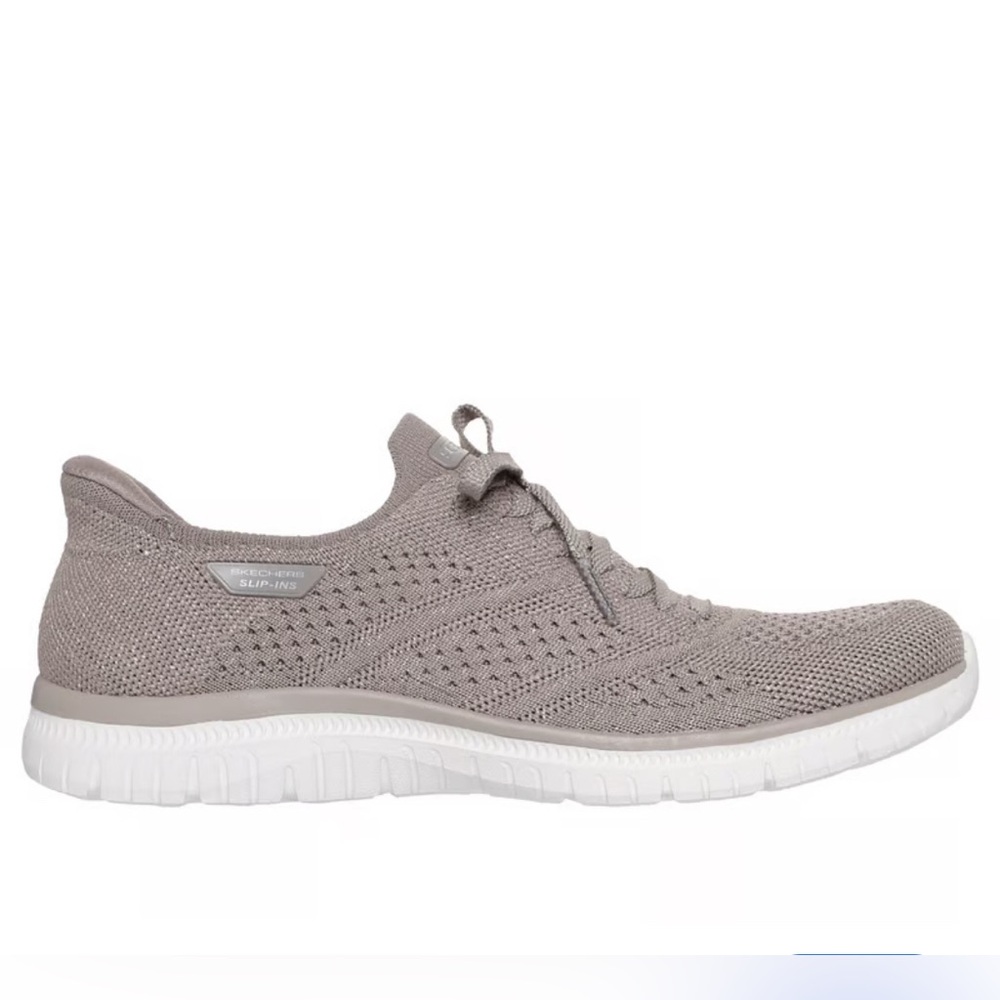 Skechers Swift Fit Tan Slip-On Sneakers - Picture 4 of 4